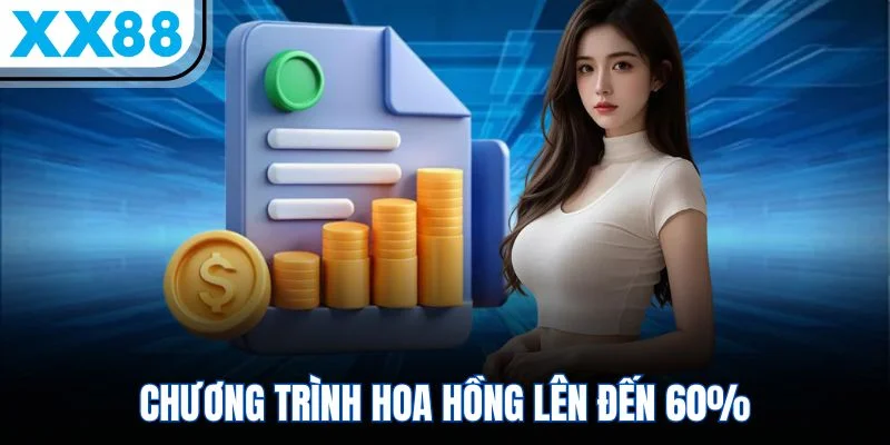 Chương trình hoa hồng lên đến 60% Chương trình hoa hồng lên đến 60%